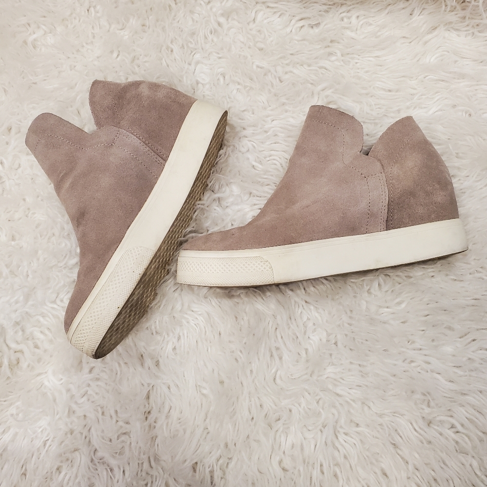 STEVE MADDEN|WOMENS WRANGLE PLATFORM SNEAKER| TAN SIZE 7.5